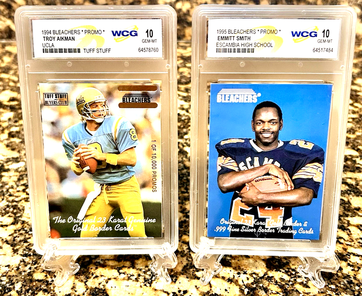 EMMITT SMITH & TROY AIKMAN COLLEGE/HIGH SCHOOL PROMO Graded Gem-MT