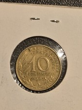 1963 France 10 Centimes Coin - Collectible French Currency