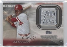 2021 Topps 70th Anniversary Manufactured Logo Joe Morgan #70LP-JM Patch HOF 08uw