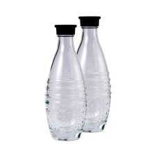 2-pack Glass Bottles Fits Sodastream Aqua Fizz Crystal Penguin Glass Models Only
