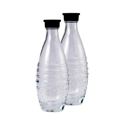 2-Pack Glass Bottles Fits SodaStream Aqua Fizz Crystal Penguin Glass Models Only
