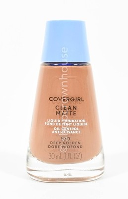 Covergirl Clean Oil Control Matte Liquid Foundation Makeup #570 DEEP GOLDEN