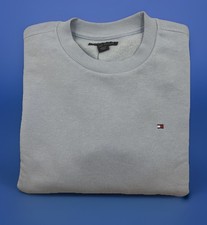 NWT Tommy Hilfiger Boys Fleece Pullover Sweatshirt In Breezy Blue, Size L 14/16 