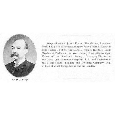 Patrick James Foley von The Grange Lewisham Park - Antikdruck 1904