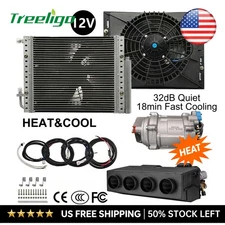 Universal 12V Cool&Heat Electric Air Conditioner Underdash DC Auto Car A/C Kit