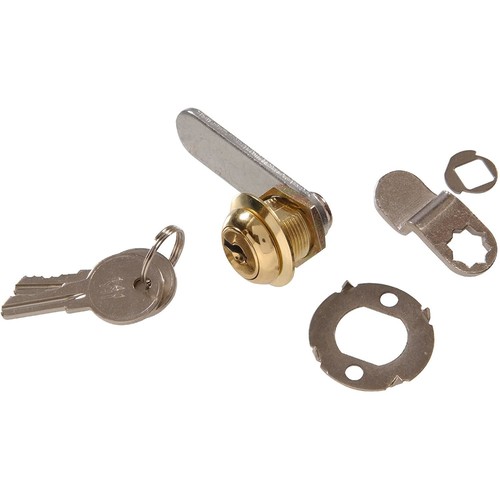 Hillman Door/Drawer Utility Cam Lock, Brass (1/4") 853102