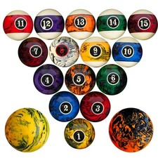Billiard Ball/Pool Ball Set Complete 16balls 2-1/4" Regulation Size Weight Re...