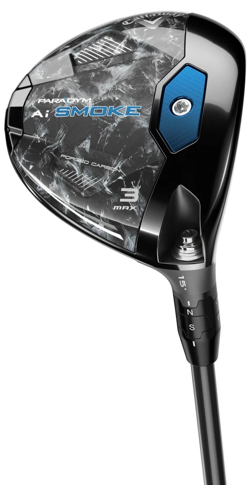 Mano izquierda Callaway Paradym Ai Smoke MAX 15* 3 madera rígida Vanquish 5 excelente