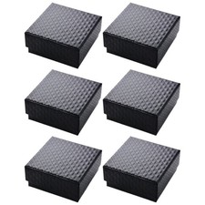 6 Pcs Jewelry Display Box with Sponge Liner Small Packaging Boxes