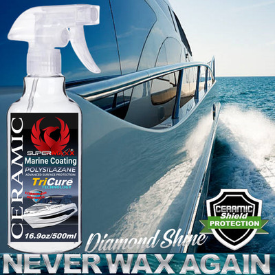 CERAMIC COATING SPRAY MARINE GRADE GEL-COAT STAINLESS ALL SURFACE PROTECTION-KIT