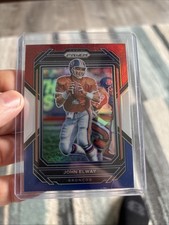 2022 Panini Prizm John Elway Red White & Blue #93 Denver Broncos