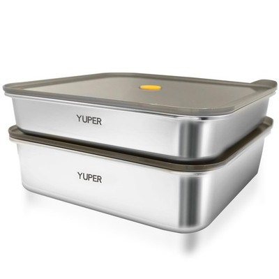 YUPER Stainless Steel Food Containers, Meal Prep Containers, Bacon Cheese Contai