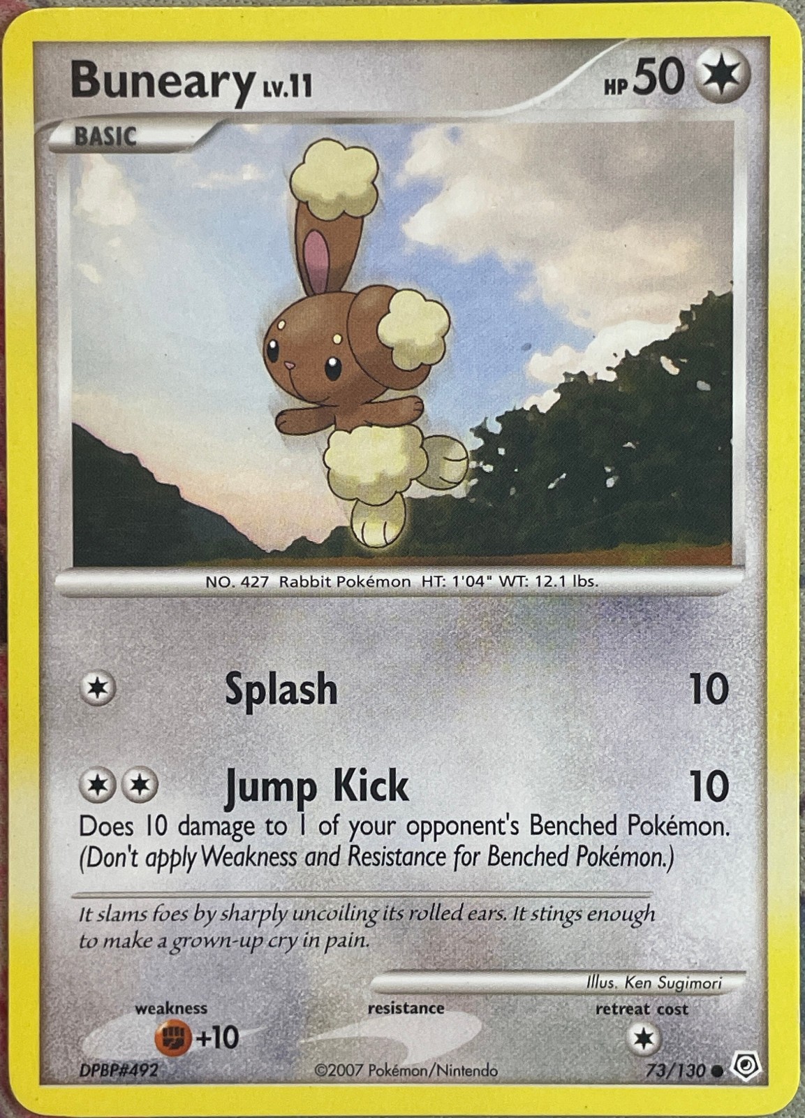 Buneary LV. 11 - 73/130 - Diamond & Pearl Pokemon 2007