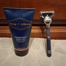 King C Gillette Transparent Shave Gel White T...