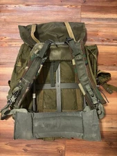 US Army Military Large LC-1 Combat Field Pack Alice Backpack with Frame Complete