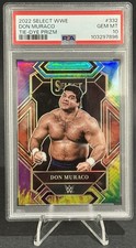 2022 Panini WWE #332 Don Muraco 18/25 Select Prizm Tie-Dye PSA 10 WWF