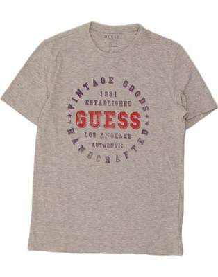 GUESS Mens Los Angeles Graphic T-Shirt Top Large Grey Cotton DQ32 - Image 1 of 3