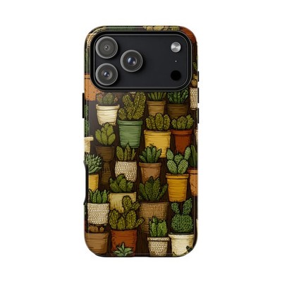 Phone Ink - iPhone / Galaxy / Pixel Case - Succulent Garden Plants Pattern
