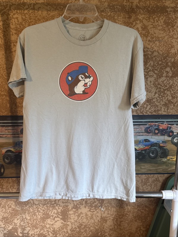 Buc-ee's Kentucky Bluegrass State T-Shirt Mens Medium Green Souvenir Postcard