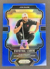 JON RAHM 2024 PANINI PRIZM LIV GOLF STATISTICAL LEADERS BLUE /99 Q0902