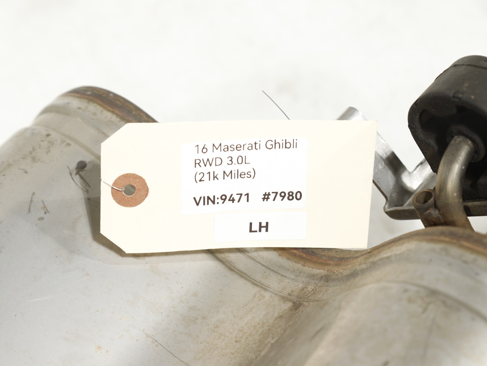 14-17 Maserati Ghibli Rear LEFT Side Exhaust Muffler Tip Pipe 670030856 OEM 21K