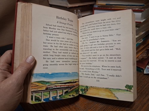Roads To Everywhere Book Ginn Basic Readers 1940s Red Hardcover Vintage School - Picture 13 of 13