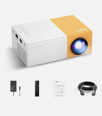 PVO Mini Projector Portable LED Cartoon Video Projector for Kids