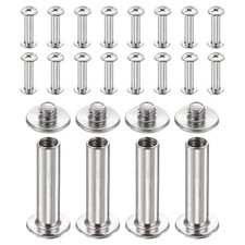 20set Phillips Chicago Screw M4x20mm Binding Post Screw, Silver