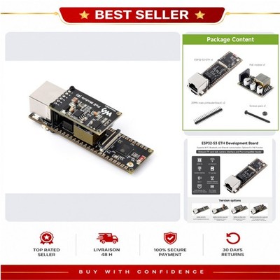 Waveshare ESP32-S3 Ethernet Development Board PoE WiFi Bluetooth