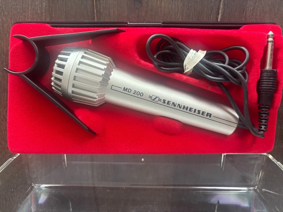 SENNHEISER MD200 K Vintage Dynamic Omni Microphone NOS +Box w/cable + clip - Image 3 of 4