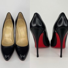 Christian Louboutin Eloise 100 Nappa Shiny Bl...