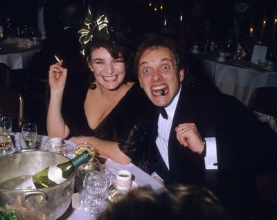 Rik Mayall wife Barbara at The Olivier Awards during Rik Mayall at- Old Photo 1