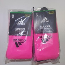 PACK OF 2 Adidas Copa Zone Pink Soccer Football Size S Over The Calf Socks