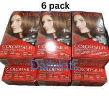 Revlon Color Silk with Bond Repair Complex, 40 Medium Ash Brown Pack of 6 