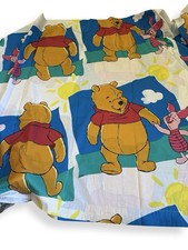 VTG Winnie the Pooh Bedding Twin  Double Sheet Set Valance 90s