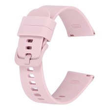 Silicone Watch Band, 22mm Waterproof Smartwatch Bands Replacement, Rose Pink