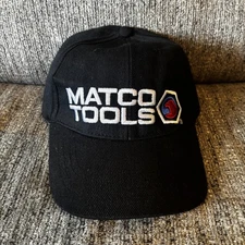 Matco Tools Hat Men's One Size Fits All Black Embroidered Logo Cap Adjustable