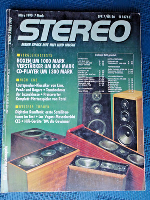 STEREO 3/90,ROTEL RP 855,FINE ARTS TWO,ROGERS LS 3/5A,DYNAVECTOR DV XX1,ELAC 130