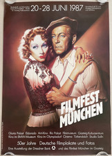 Plakat Poster - Filmfest München 1987 DinA1 - Kino Film - Grafik: Renato Casaro
