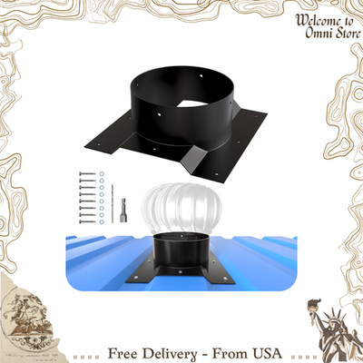 #ad 8 Inch Roof Whirlybird Turbine Vent Adapter $86.36