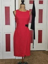Ivanka Trump Women's Red Knee Length Dress  Size M (6/8)