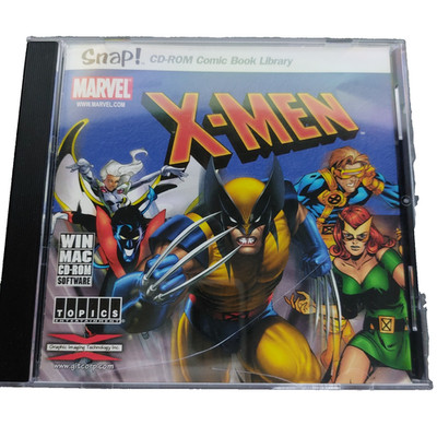 Snap Marvel X-MEN CD-ROM Comic Book Library Wolverine Storm PC Mac
