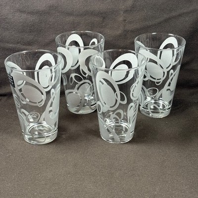 4 Cerve Italy × Circleware  Le Gocce  Highball Glasses   Gray Droplet   5.5 