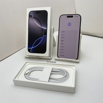 Apple iPhone 16 Pro - 128GB - Black Titanium (Unlocked) -Open Box