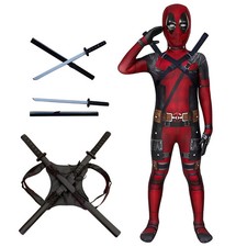 Deadpool Costume Halloween Cosplay Suit Jumpsuit Carnival Party Unisex