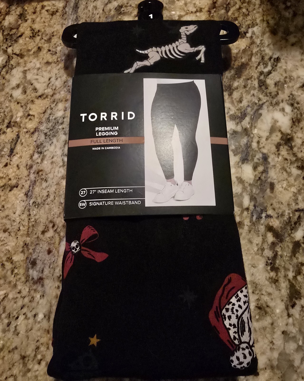 Torrid Women's NWT Creepy Holiday Black Leggings, Size 1 (14/16)