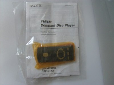 BRAND NEW AND 100% GENUINE OEM SONY REMOTE CONTROL FOR CDX-GT350S, CDX-GT300