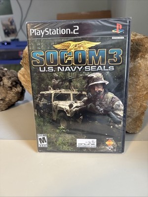 SOCOM 3: U.S. Navy SEALs (Sony PS2) Brand New Sealed. Small Puncture Hole.