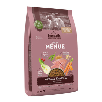 Bosch MENUE Junior mit Tierwohl-Pute + Hafer & Hirse 1 kg