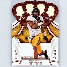 2020 Panini Chronicles Draft Picks Albert Okwuegbunam #48 Crown Royale Missouri